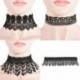 3 * Vintage fekete fehér csipke virág choker nyaklánc gótikus divat ékszerek