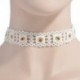 8 * Gótikus retro csipke virág tetoválás choker gallér nyaklánc divat punk fekete fehér