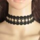 8 * Gótikus retro csipke virág tetoválás choker gallér nyaklánc divat punk fekete fehér