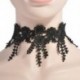 9 * Gótikus retro csipke virág tetoválás choker gallér nyaklánc divat punk fekete fehér
