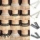 9 * Gótikus retro csipke virág tetoválás choker gallér nyaklánc divat punk fekete fehér