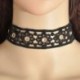 9 * Gótikus retro csipke virág tetoválás choker gallér nyaklánc divat punk fekete fehér