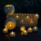 Sok 6PCS Láng nélküli LED Tealight villogó teás fény gyertya Esküvői karácsony