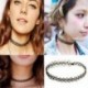 Elefánt ELADÓ! Tattoo Choker Stretch nyaklánc fekete Retro Henna rugalmas 80-as évek 90-es évek ékszer