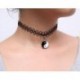 Elefánt ELADÓ! Tattoo Choker Stretch nyaklánc fekete Retro Henna rugalmas 80-as évek 90-es évek ékszer