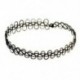 Fekete (egyrétegű) ELADÓ! Tattoo Choker Stretch nyaklánc fekete Retro Henna rugalmas 80-as évek 90-es évek ékszer