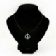 Pentagon csillag Retro Choker Charm nyaklánc medál tibeti ezüst Boho fekete bőrkábel 2015