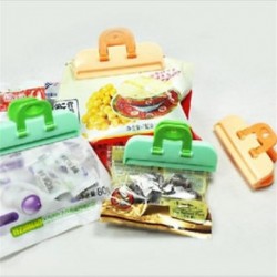 4x konyhai tároló táska Clip Seal Szervező Friss Élelmiszer Chips Snack Bag Clips eszköz