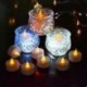 6db láng nélküli LED villogó tea fény gyertyák esküvői karácsonyi dekoráció akkumulátor