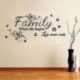 Család, ahol az élet kezdődik falmatrica Idézet szavak Decal Vinyl Mural Home Decor
