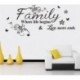 Család, ahol az élet kezdődik falmatrica Idézet szavak Decal Vinyl Mural Home Decor