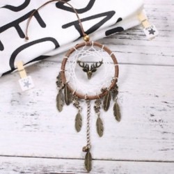 Feather Dream Catcher Autó belső kézzel készített otthon Dreamcatcher függő dekoráció JP