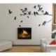 Bird Tree Leaf Room Vinyl Decal Art fal PVC matrica Home Decor DIY Kivehető P8