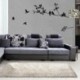 Bird Tree Leaf Room Vinyl Decal Art fal PVC matrica Home Decor DIY Kivehető P8