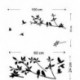 Bird Tree Leaf Room Vinyl Decal Art fal PVC matrica Home Decor DIY Kivehető P8