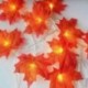 Vörös juharlevel 1,5 m 10 Led LED húr fény szabadtéri tündér juharlevél alakú lámpa Bulds hálószoba DIY dekoráció