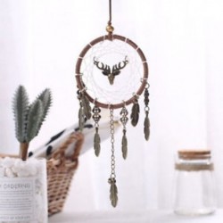 Feather Dream Catcher Autó belső kézzel készített otthon Dreamcatcher lógó DIY dekoráció