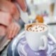 fehér Elektromos Latte Art toll a kávé torta fűszer toll kávé faragás toll torta dekoráció