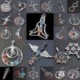 Crystal OM szimbólum Természetes 7 drágakő gyöngyök Reiki csakra gyógyító pont medál nyaklánc ajándék