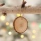 10db fa karácsonyfa dísztárgyak Gyerekek festés DIY dekor Craft címkék forró