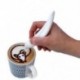 Zöld Elektromos Latte Art toll a kávé torta dekoráció kávéfaragás Pen Cake Spice Pen