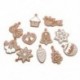 11 PCS Karácsonyi sok gumi baubles Xmas fa függő dísz Xmas dekoráció