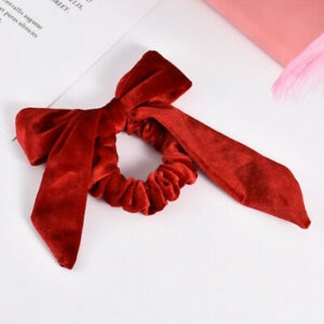 * 11 Piros Hot Ponytail Bun nyakkendő Scrunchies Flamingos haj zenekar rugalmas Scrunchie haj gyűrű
