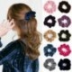 * 15 Leopard   bőr Hot Ponytail Bun nyakkendő Scrunchies Flamingos haj zenekar rugalmas Scrunchie haj gyűrű