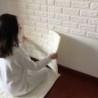 30 * 60cm fehér tégla mintás matrica fal matricák vinil falfestmény art lakberendezés DIY