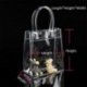 20 * 28 * 10 cm Női átlátszó tiszta Tote Gft táska erszényes váll táska PVC méret S / M / L