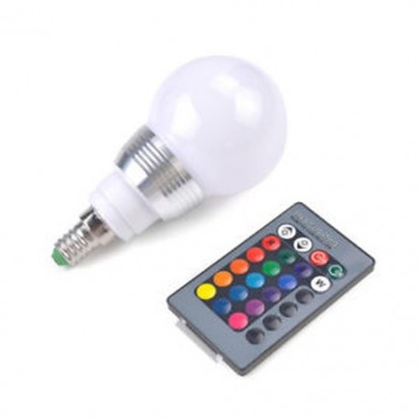 E27 7W E27 RGB LED 16 többszínű varázslámpa izzó   vezeték nélküli távirányító