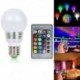 E27 7W E27 RGB LED 16 többszínű varázslámpa izzó   vezeték nélküli távirányító