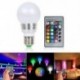 E27 7W E27 RGB LED 16 többszínű varázslámpa izzó   vezeték nélküli távirányító