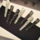 Gun Black Shine Women Crystal strasszos gyöngy haj klip tavaszi hercegnő haj tartozék