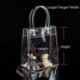 20 * 28 * 10 cm Hordozható tiszta vinil átlátszó Tote Gft táska Tote erszényes váll táska PVC