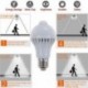 7W PIR mozgásérzékelő Auto E27 7W / 9W LED lámpa izzó infravörös energiatakarékos izzó