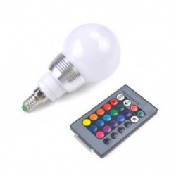E27 E27 7W RGB LED 16 többszínű varázslámpa izzó   vezeték nélküli távirányító