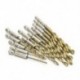 13pc HSS titán bevonatú 1/4 &quot -os hurkos csavaros fúrószerszám 1.5-6.5 mm