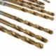 13pc HSS titán bevonatú 1/4 &quot -os hurkos csavaros fúrószerszám 1.5-6.5 mm
