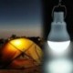 Napelemes tápellátású LED izzó fény 15W hordozható szabadtéri kemping sátor energia lámpa