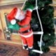 Xmas hegymászás Santa kötél létrán karácsonyfa otthon kert függő dekoráció