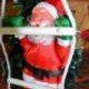 Xmas hegymászás Santa kötél létrán karácsonyfa otthon kert függő dekoráció