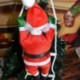 Xmas hegymászás Santa kötél létrán karácsonyfa otthon kert függő dekoráció