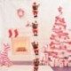 Xmas hegymászás Santa kötél létrán karácsonyfa otthon kert függő dekoráció