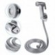 Kézi Bidet WC Shattaf Adapter Spray zuhanyfej fali konzol tömlő készlet