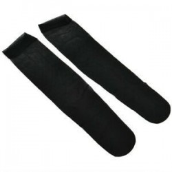 Fekete Férfi szexi nylon nyomon követhetetlen selymes térd magas zokni viselni puszta háló harisnya 1Pair
