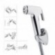Kézi Bidet WC Shattaf Adapter Spray zuhanyfej fali konzol tömlő készlet