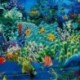 Ocean Sea Life zuhanyfüggöny fürdőszoba vízálló   12PC horog gyűrű 180cm x 180cm