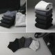 Navy Blue (rövid) Férfi Bambusz rostos harisnya Zokni Üzleti alkalmi toe Boot pamut munka zokni