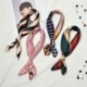 * 5 Női Retro tér selyem érzi szatén sál vékony elegáns fej-nyak haj Tie Band